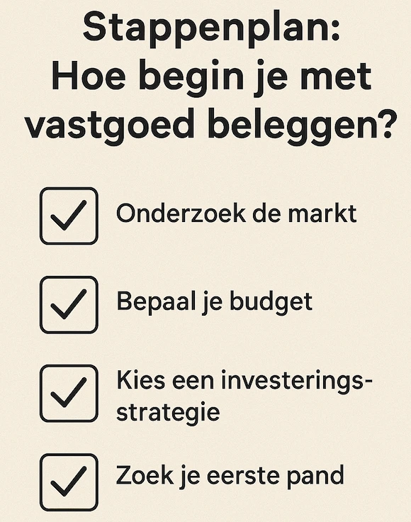 Stappenplan hoe beleggen in vastgoed